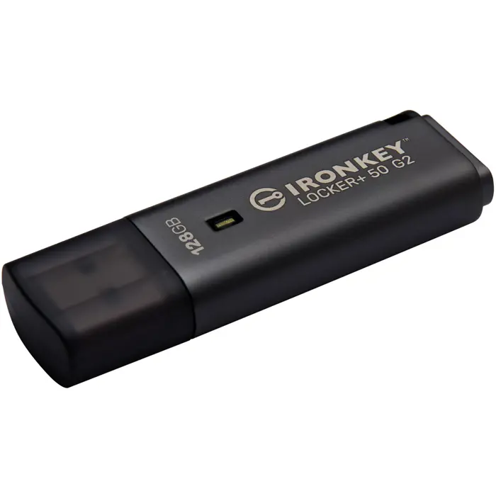 Kingston IronKey Locker+ 50 G2 128 GB (anthracite, USB-A 3.2 Gen 1)