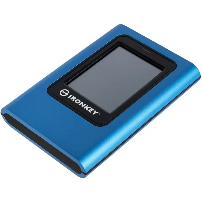 Kingston IronKey Vault Privacy 80 960 GB, External SSD (blue/black, USB-C 3.2 Gen 1 (5 Gbit/s))
