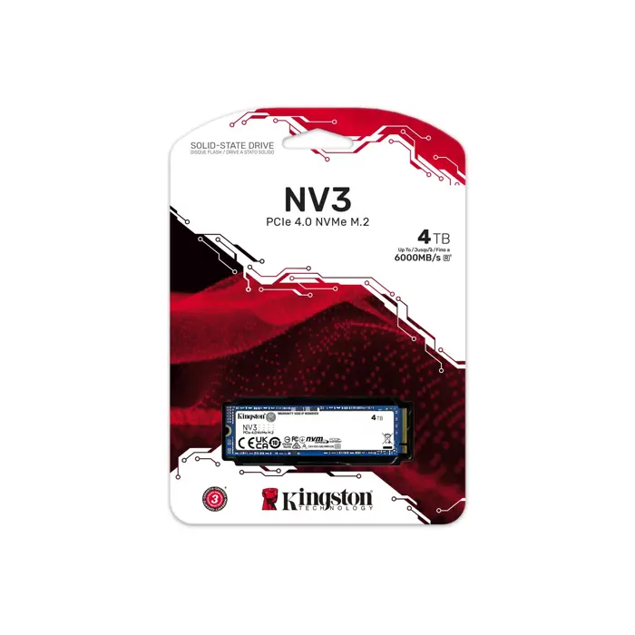 Kingston NV3 4TB, SSD (PCIe 4.0 x4, NVMe, M.2 2280)