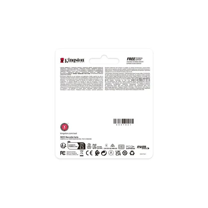 Kingston Technology 2000G NV3 M.2 2230 NVMe SSD