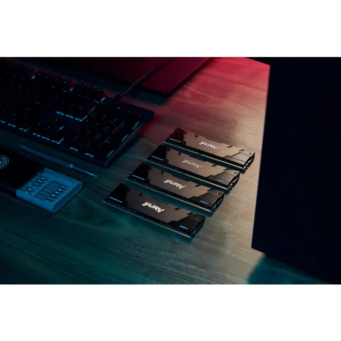 Kingston Technology FURY 16GB 3200MT/s DDR4 CL16 DIMM (Kit of 2) Renegade Black