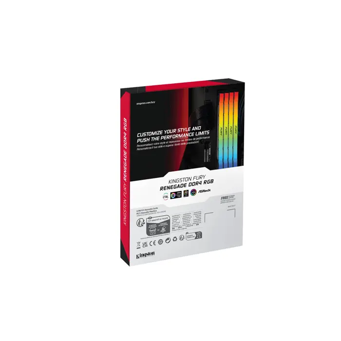 Kingston Technology FURY 16GB 4000MT/s DDR4 CL19 DIMM (Kit of 2) Renegade RGB