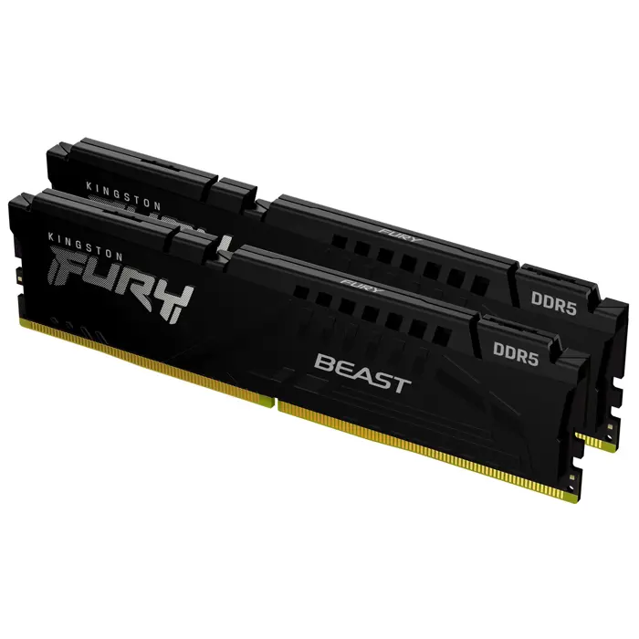 Kingston Technology FURY Beast 128GB 5600MT/s DDR5 CL40 DIMM (Kit of 2) Black