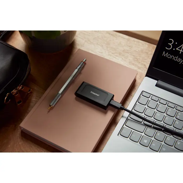 Kingston XS1000 Portable SSD 1 TB, External SSD (black, USB-A 3.2 Gen 2)