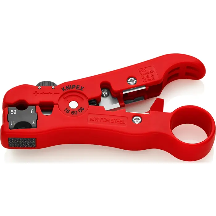 Knipex 16 60 06 cable stripper for coax