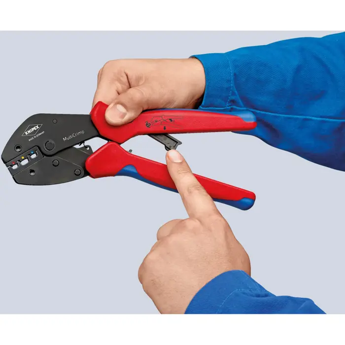 Knipex 97 33 02 crimping tool with changer magazine