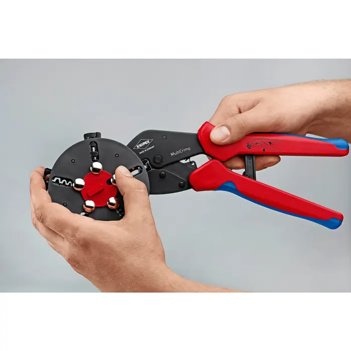 Knipex 97 33 02 crimping tool with changer magazine