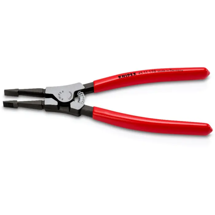 KNIPEX assembly pliers for snap rings on shafts 45 11 170 (red, length 170mm, straight)