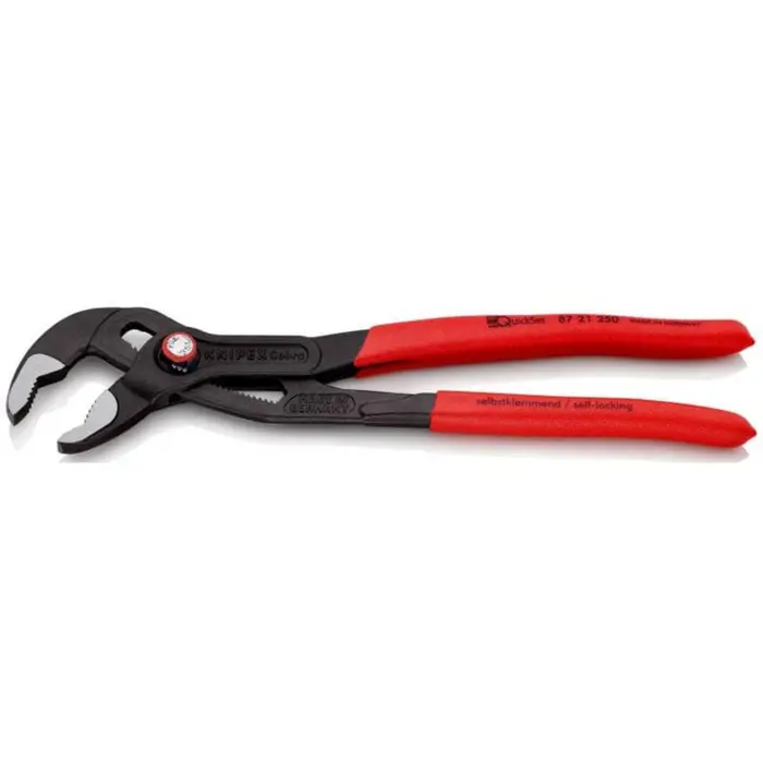 KNIPEX Cobra QuickSet pipe / water pump pliers 87 21 250 (red, length 250mm, for pipes up to 2")