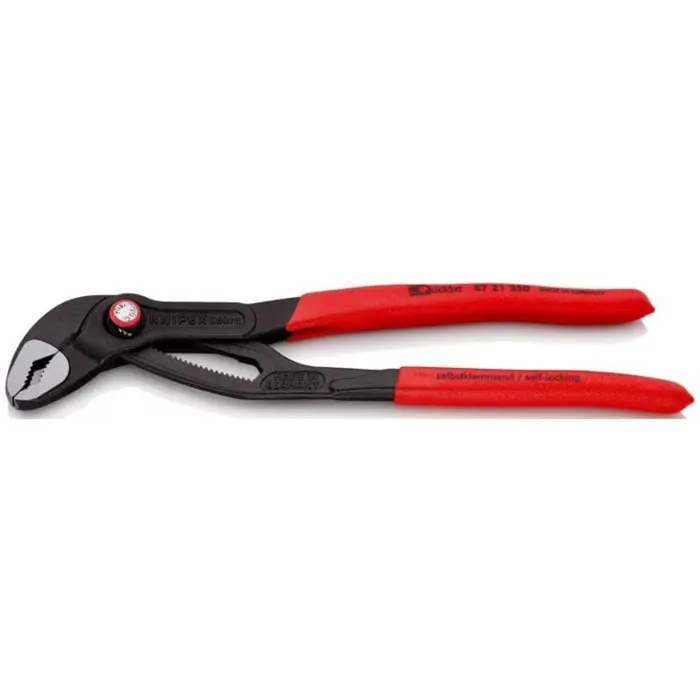 KNIPEX Cobra QuickSet pipe / water pump pliers 87 21 250 (red, length 250mm, for pipes up to 2")