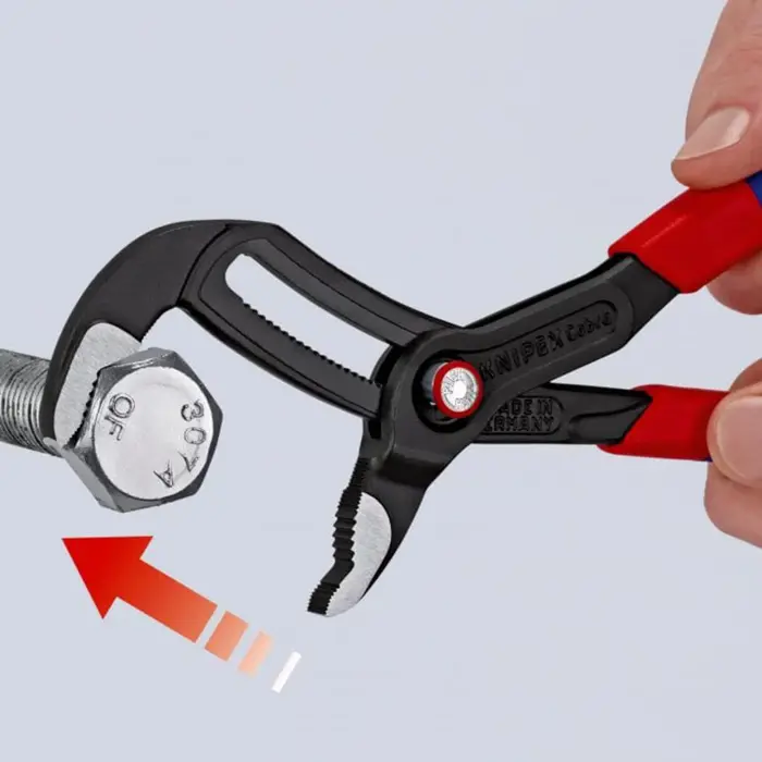 KNIPEX Cobra QuickSet pipe / water pump pliers 87 21 250 (red, length 250mm, for pipes up to 2")