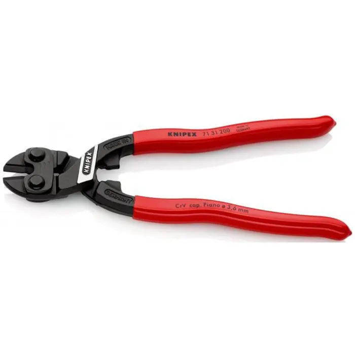 KNIPEX compact bolt cutter CoBolt 71 31 200, cutting pliers (red, length 200mm)