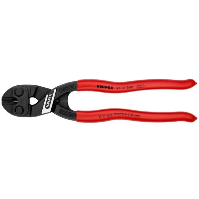 KNIPEX compact bolt cutter CoBolt 71 31 200, cutting pliers (red, length 200mm)