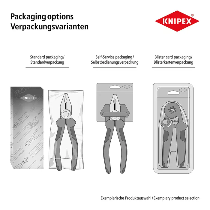 KNIPEX crimp system pliers 97 43 200 A, crimpzange (red/blue, without crimed use)