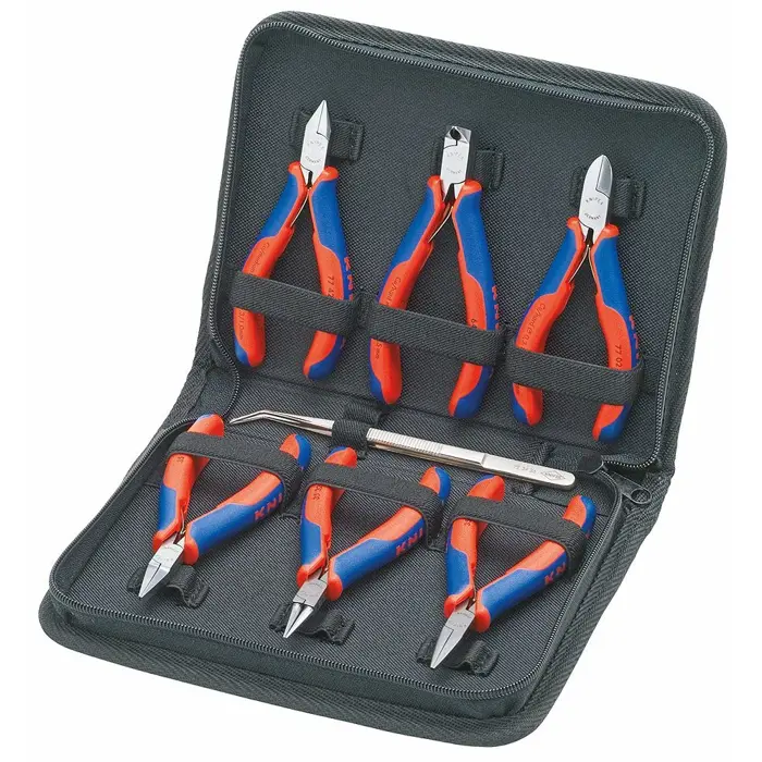 Knipex electronics pliers set 002016 - 7 pieces