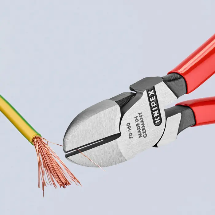 KNIPEX side cutters 70 01 160, cutting pliers (red, length 160mm)