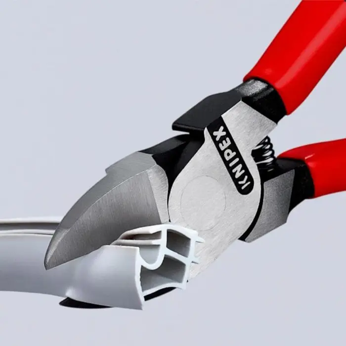 KNIPEX side cutters 72 11 160, for plastic, cutting pliers (red, length 160mm)