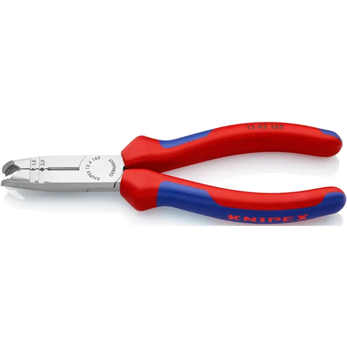 KNIPEX stripping pliers 13 42 165, stripping pliers (red/blue, length 165mm)
