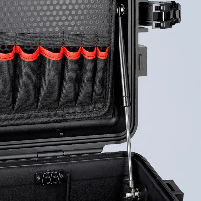 KNIPEX tool case "Robust45 Move" 00 21 37 LE, tool box black, dust and waterproof, suitable for flight