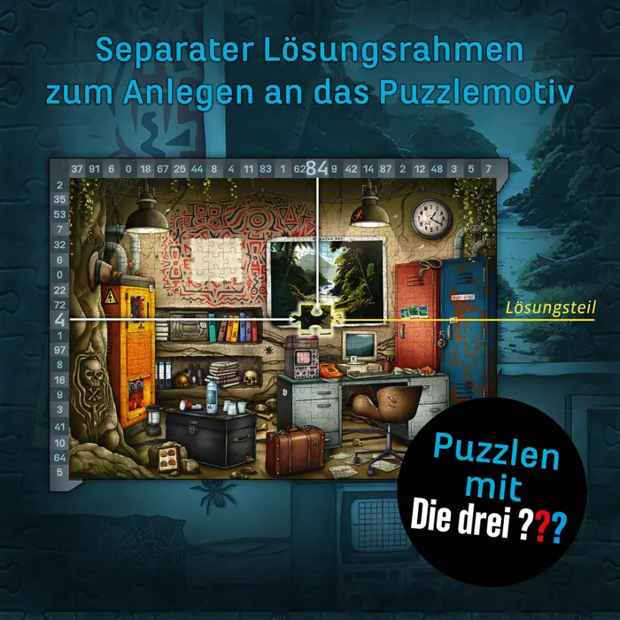 Kosmos EXIT - The Puzzle: The Three ??? Island of the Dead (500 pieces) - German Edition