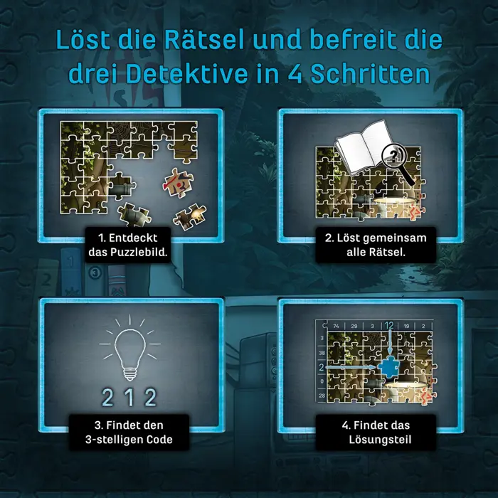 Kosmos EXIT - The Puzzle: The Three ??? Island of the Dead (500 pieces) - German Edition