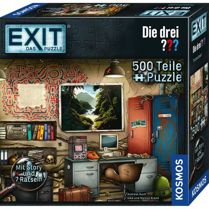 Kosmos EXIT - The Puzzle: The Three ??? Island of the Dead (500 pieces) - German Edition