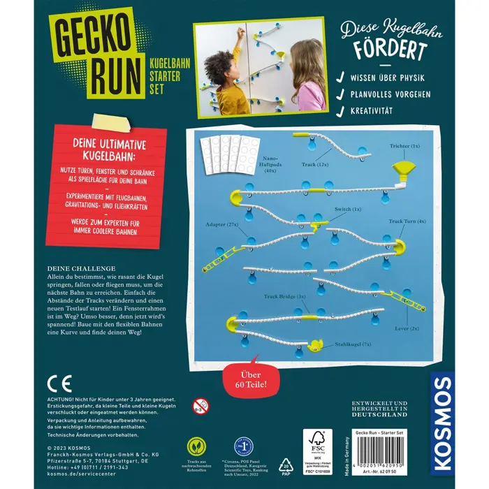 KOSMOS Gecko Run - starter set, marble run