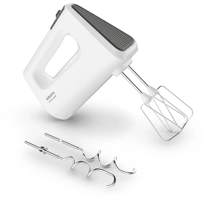Krups hand mixer 3Mix 4000 GN4001 (white/grey, 450 watts)