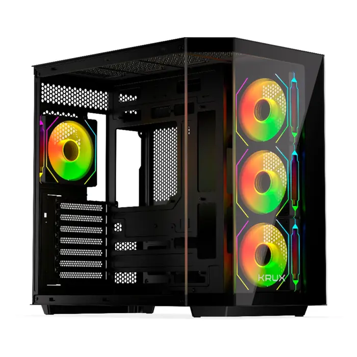 Krux Empero, tower case black, tempered glass x 2