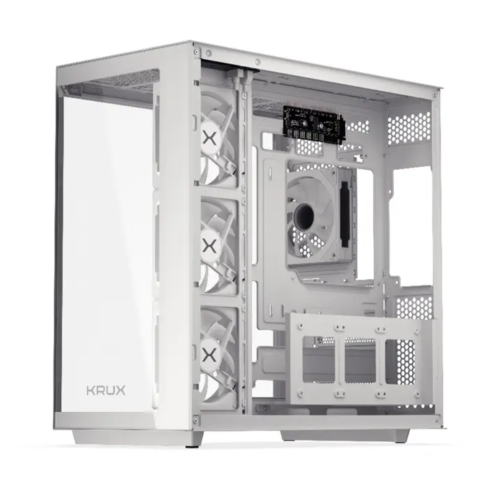 Krux Empero, Tower case white, Tempered Glass x 2