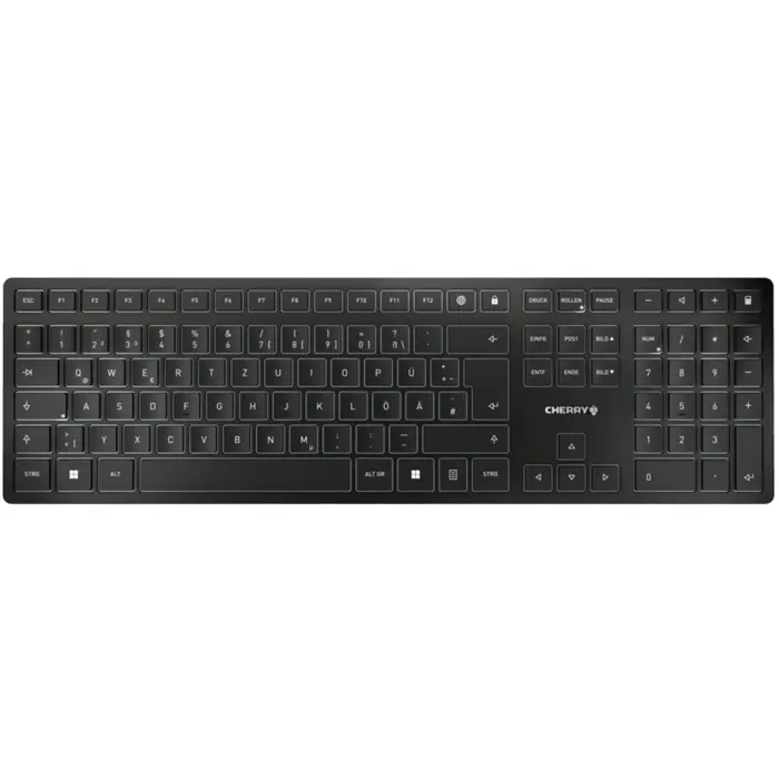 KW 9100 SLIM (black, DE layout, Cherry SX scissor technology)