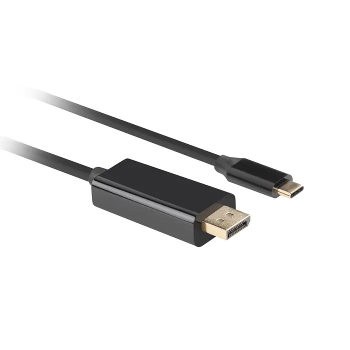 Lanberg CA-CMDP-10CU-0010-BK video cable adapter 1 m USB Type-C DisplayPort Black