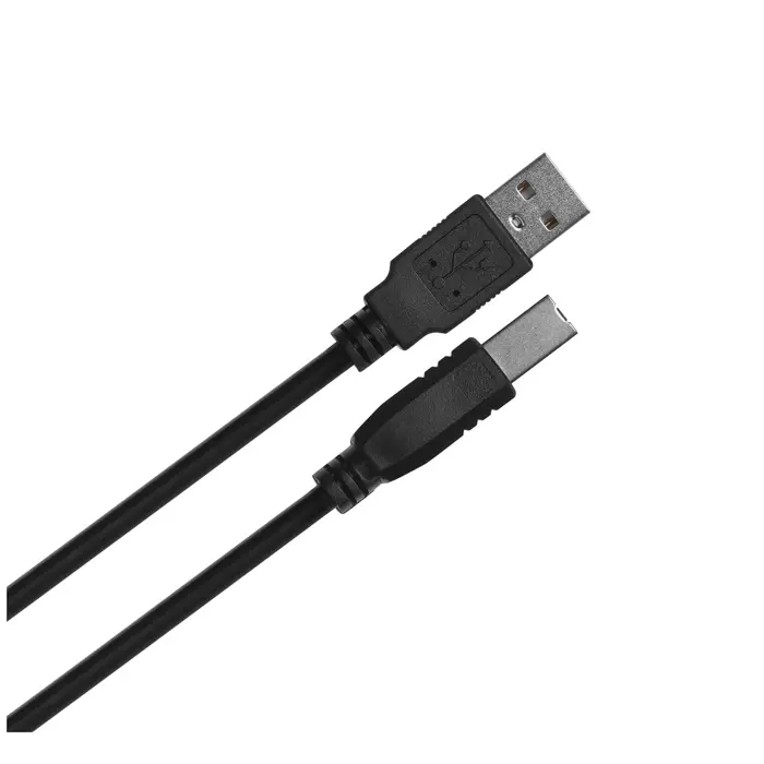 Lanberg CA-USBA-11CC-0010-BK USB cable 1 m 2.0 USB B Black