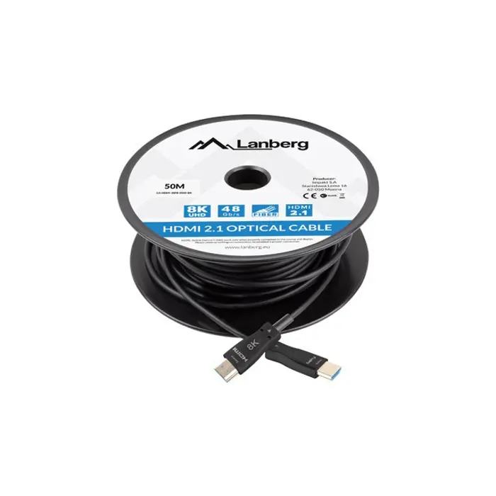 LANBERG CABLE HDMI M/M V2.1 50M 8K OPTICAL AOC