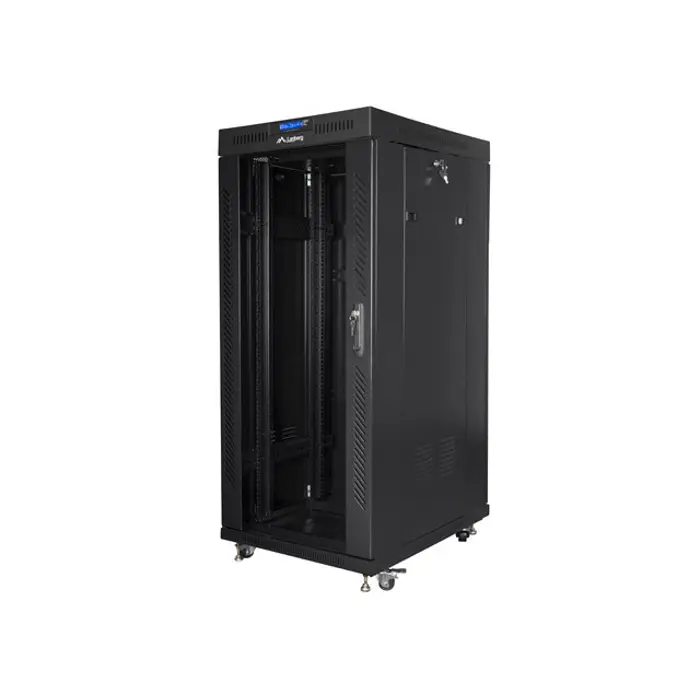 LANBERG FREE STANDING 19" RACK CABINET 27U 600x600 BLACK