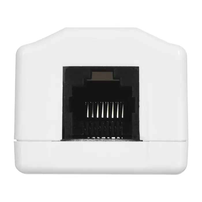 LANBERG SURFACE MOUNTING SOCKET CAT.6 1XRJ45 WHITE