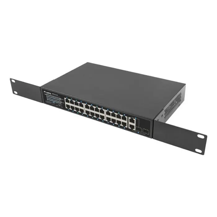 Lanberg Switch 24X 100MB DSP+/2X Combo Rack 19" 250W