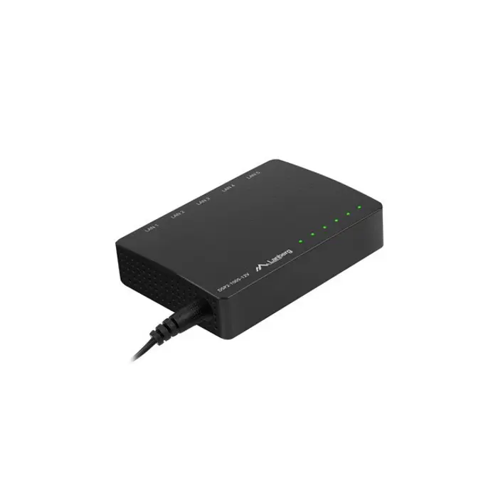 LANBERG SWITCH DSP2-1005-12V (5-PORT, 12V, 1GB/S)