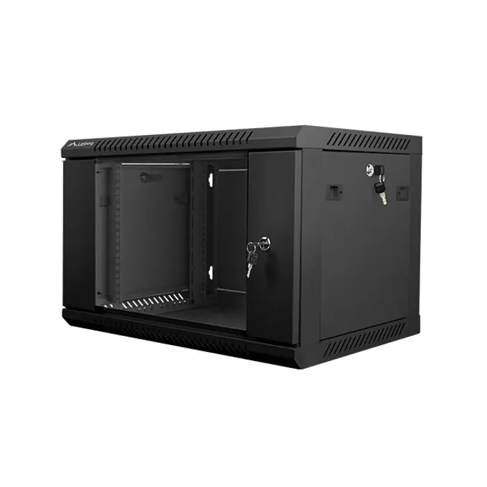 Lanberg wall mounted 19" rack cabinet 6U 600x450 black wf01-6406-10b