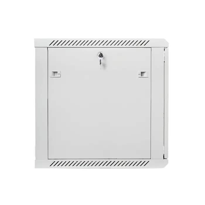 Lanberg wall-mounted installation rack cabinet 19'' 12U 600x600mm gray (glass door)