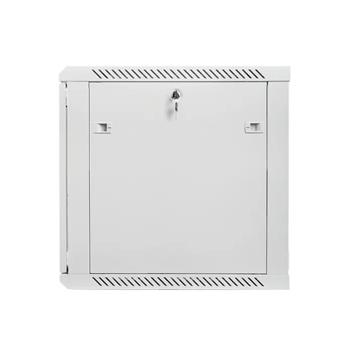 Lanberg wall-mounted installation rack cabinet 19'' 12U 600x600mm gray (glass door)