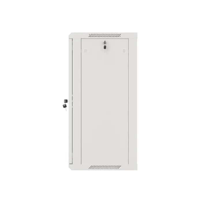 Lanberg wall-mounted installation rack cabinet 19'' 18U 600x450mm gray (glass door)