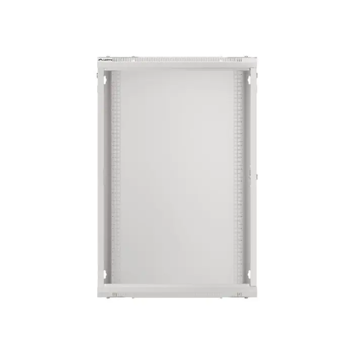 Lanberg wall-mounted installation rack cabinet 19'' 18U 600x450mm gray (glass door)
