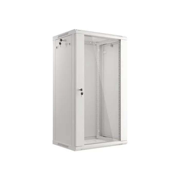 Lanberg Wall mounting rack cabinet 19'' 22U 600x450mm Grey