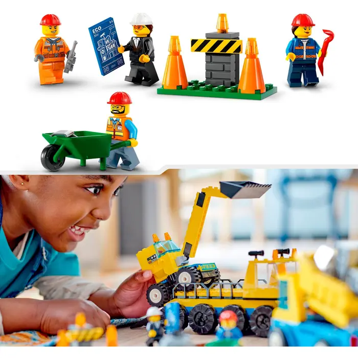 LEGO 60391 City Construction Vehicles and Crane with Wrecking Ball Construction Toy