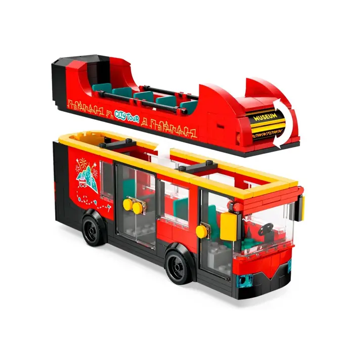 LEGO City 60407 Czerwony, piętrowy autokar