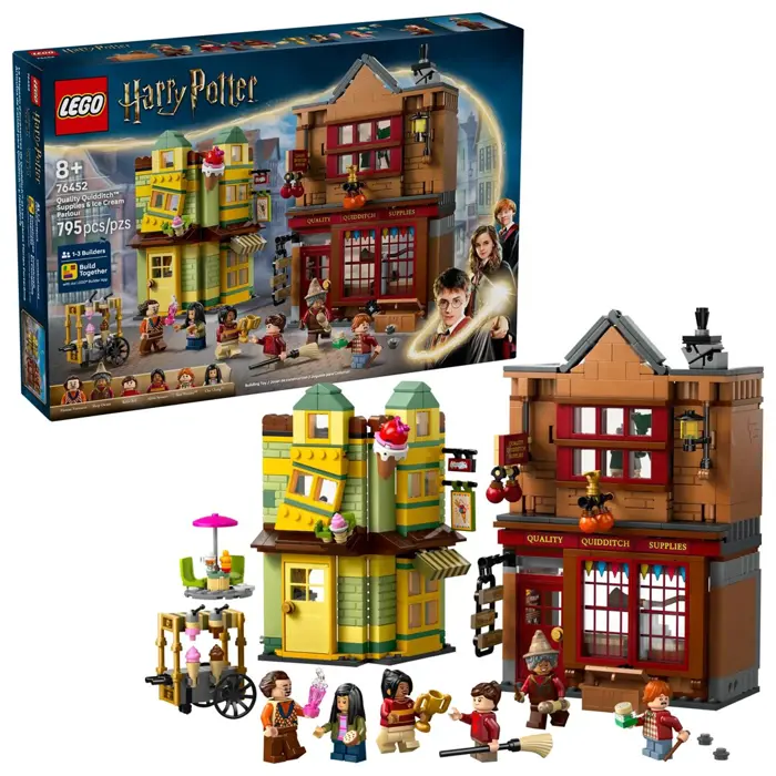 LEGO HARRY POTTER 76452 Quality Quidditch Supplies & Ice Cream Parlour