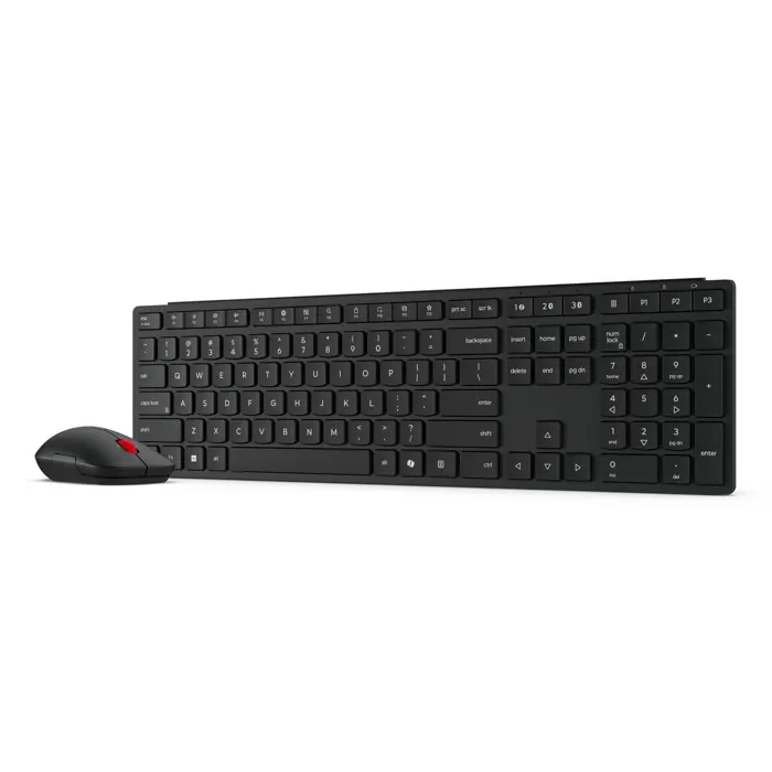 Lenovo 4X31S04814 keyboard Mouse included Office RF Wireless + Bluetooth German Black