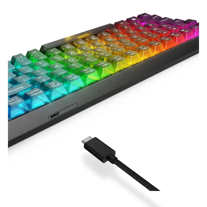 Lenovo Legion K510 Mini Pro keyboard Gaming USB US English Black, Transparent