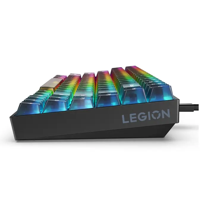 Lenovo Legion K510 Mini Pro keyboard Gaming USB US English Black, Transparent